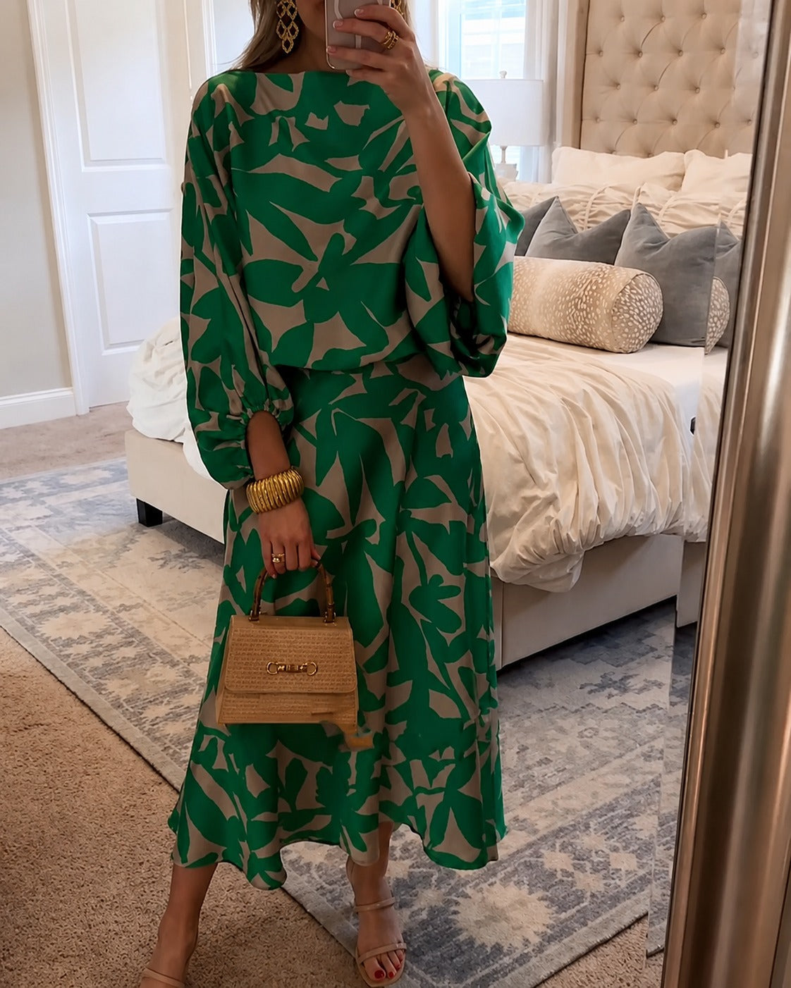Leanne - Elegantes Kleid mit Puffärmeln