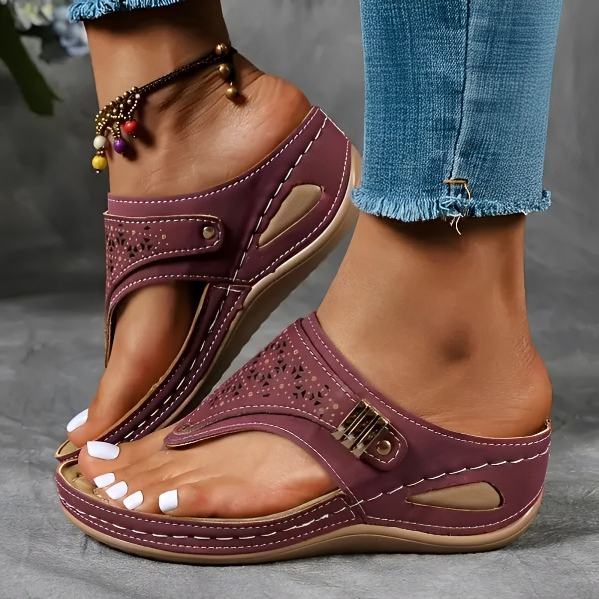 Marcel - Stilvolle Keilsandalen