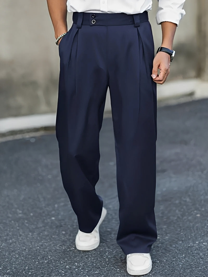 Barnes - Trendige Hose mit breitem Bein