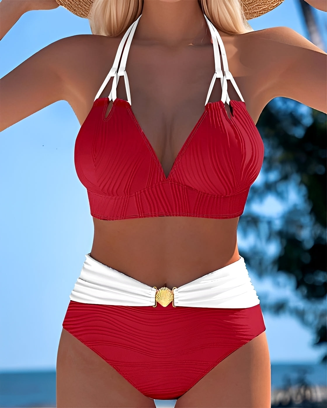 Camille - Eleganter Bikini mit hoher Taille