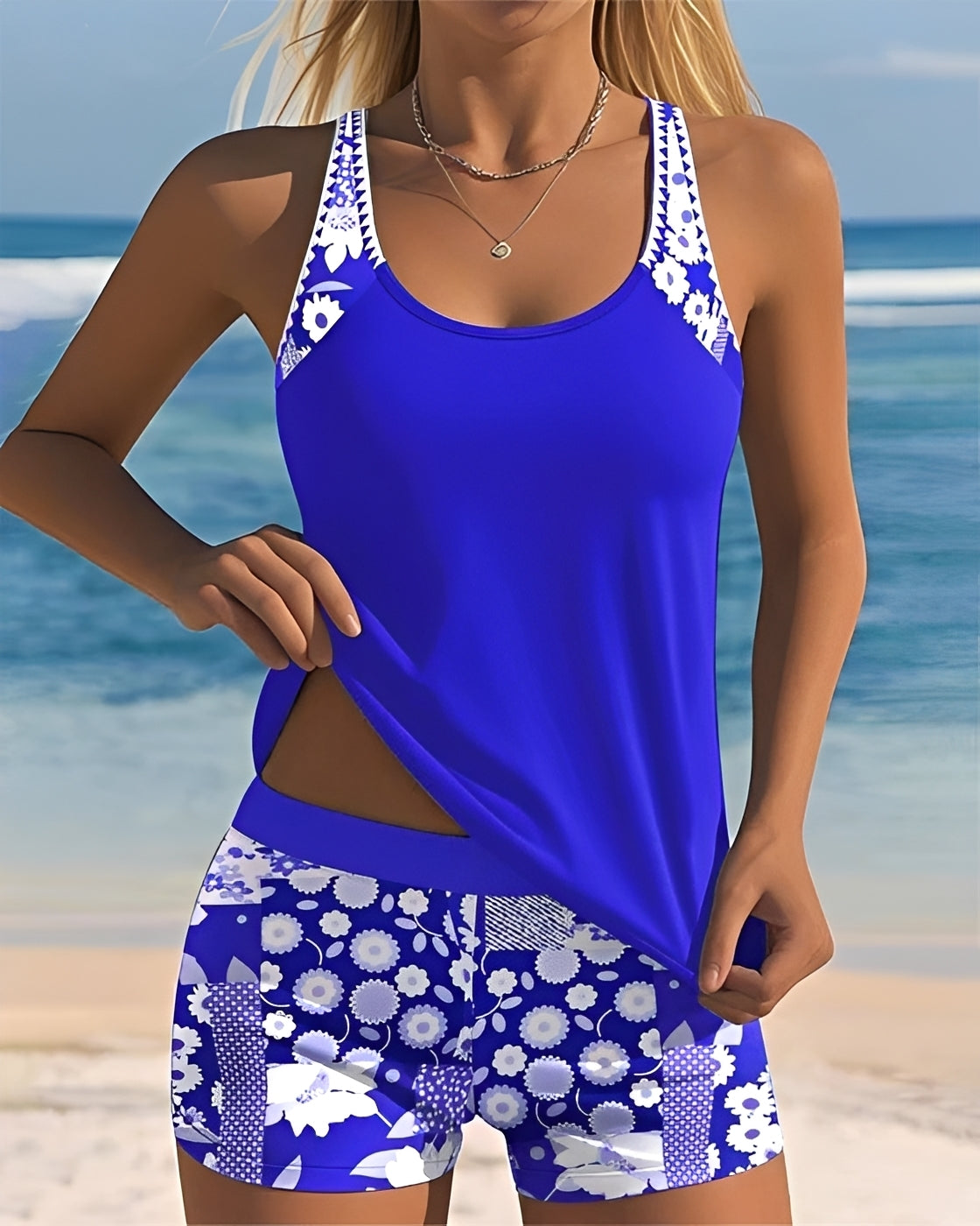 Tyrese - Eleganter Badeanzug im Tanktop-Design