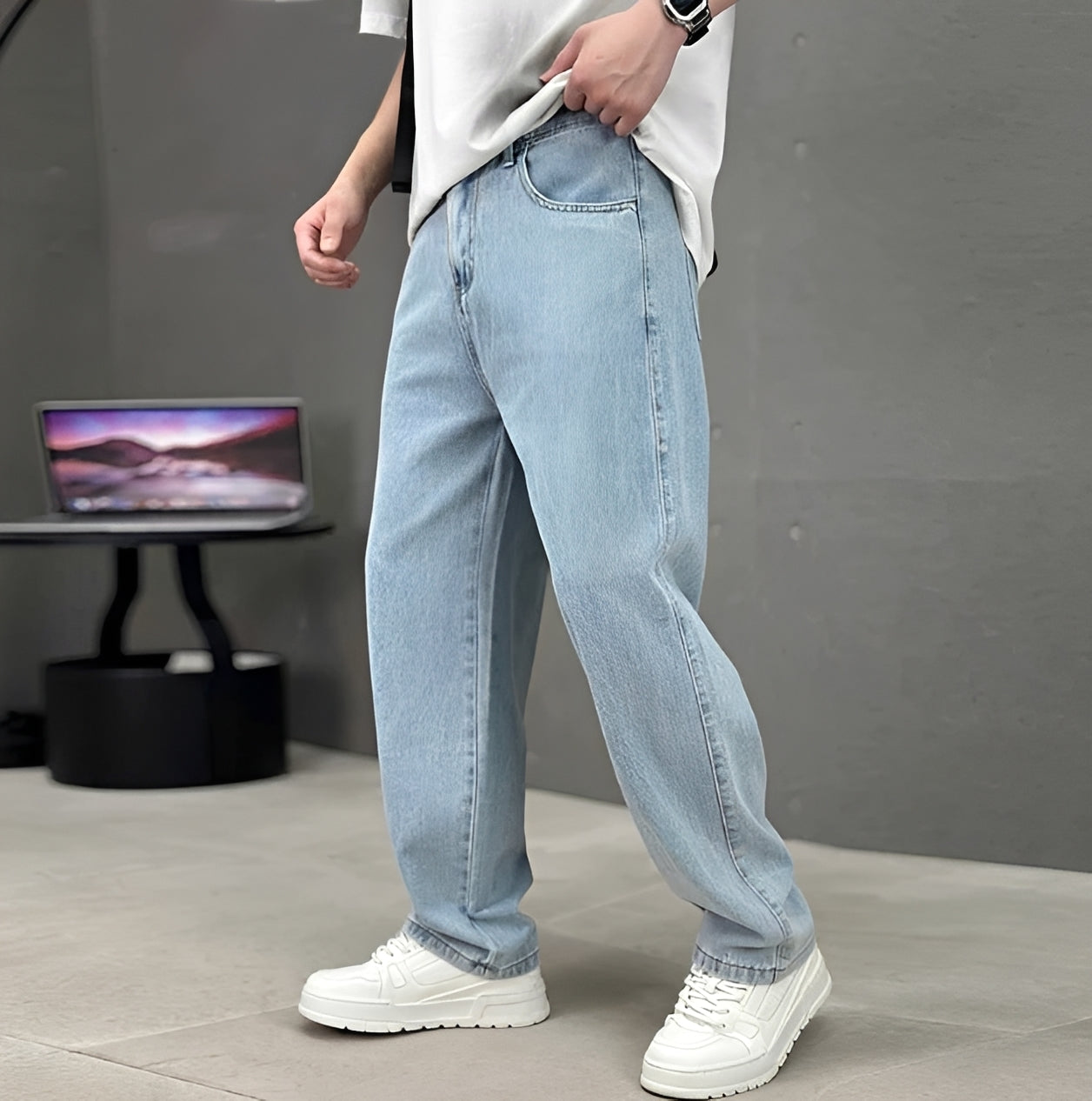 Garza - Locker geschnittene Gerade Jeans