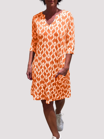 Jazmin - Lockeres Midikleid mit Rüschen