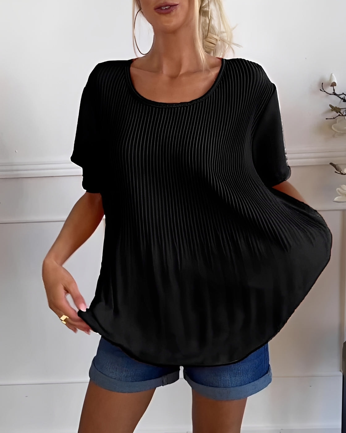 Faye - Legere Faltenbluse