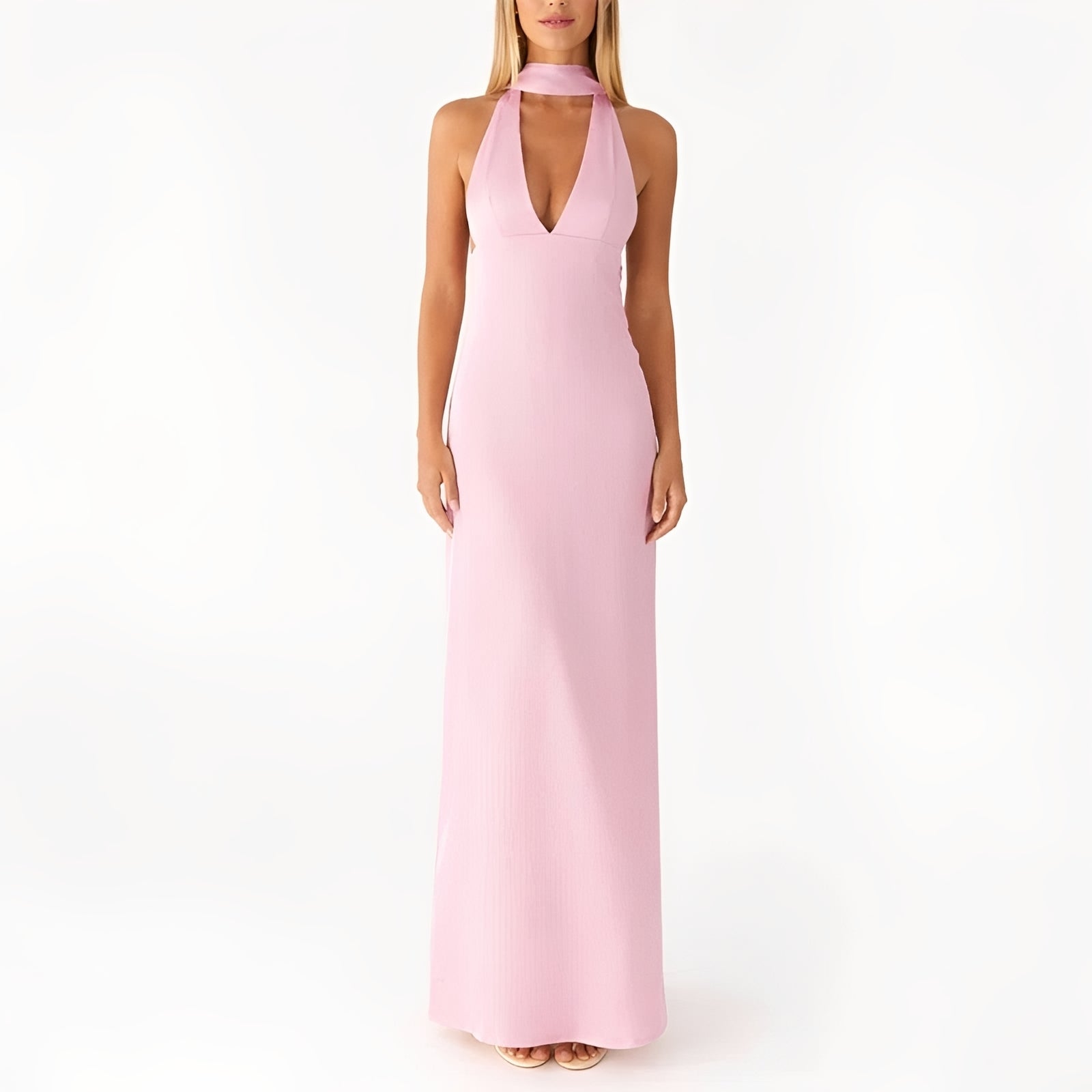 Amelie - Langes Neckholder-Kleid