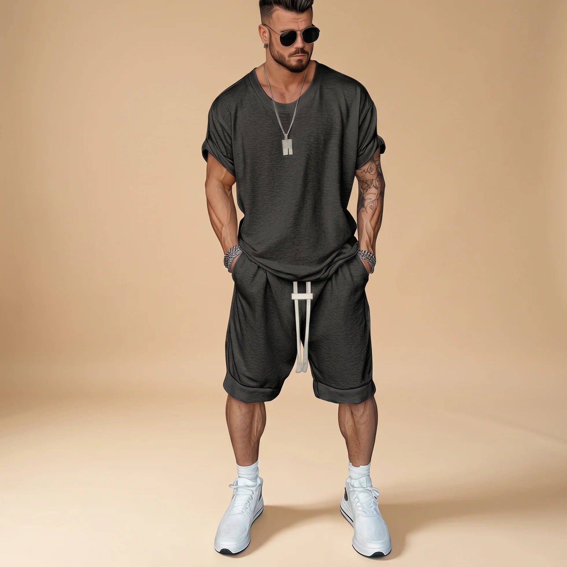 Alan - Legeres Set aus Hemd und Shorts