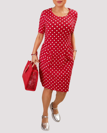 Carolyn - Lockeres Tupfenkleid