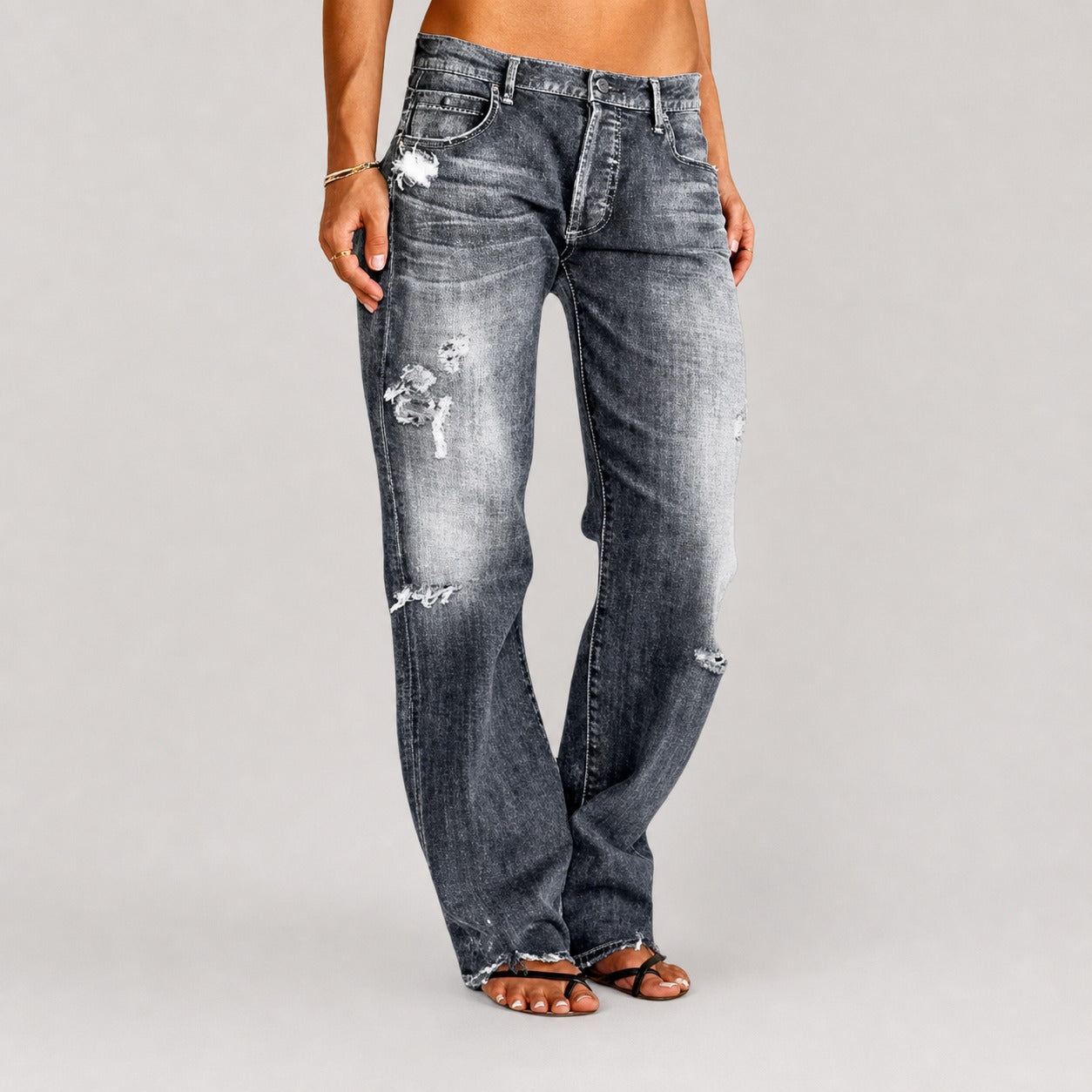 Stacey - Trendige Jeans mit weitem Bein