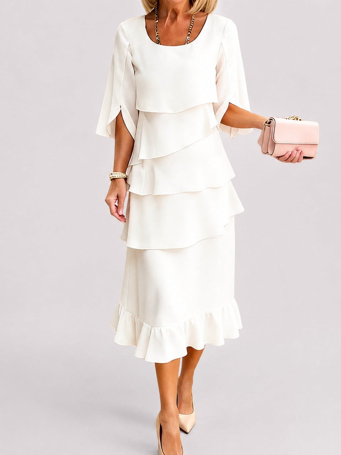Elisa - Elegantes Kleid mit Lagen