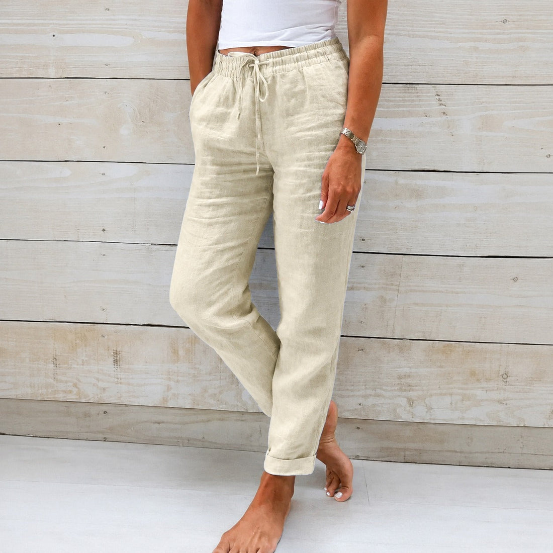 Dyan - Damenhose mit Zugband für einen entspannten Stil