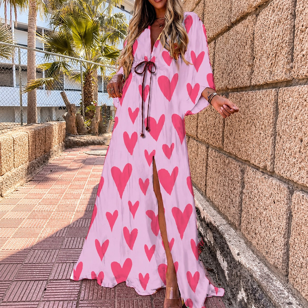Janice - Stilvolles, farbenfrohes Maxikleid