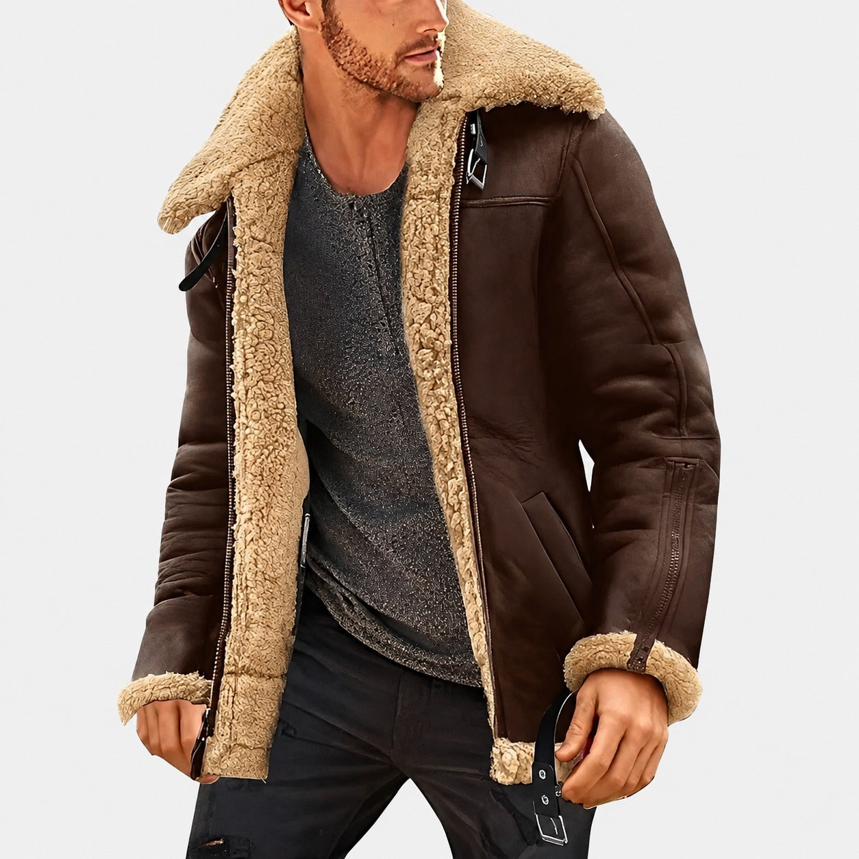 Jeffrey - Elegante Herrenjacke mit wärmendem Innenfutter