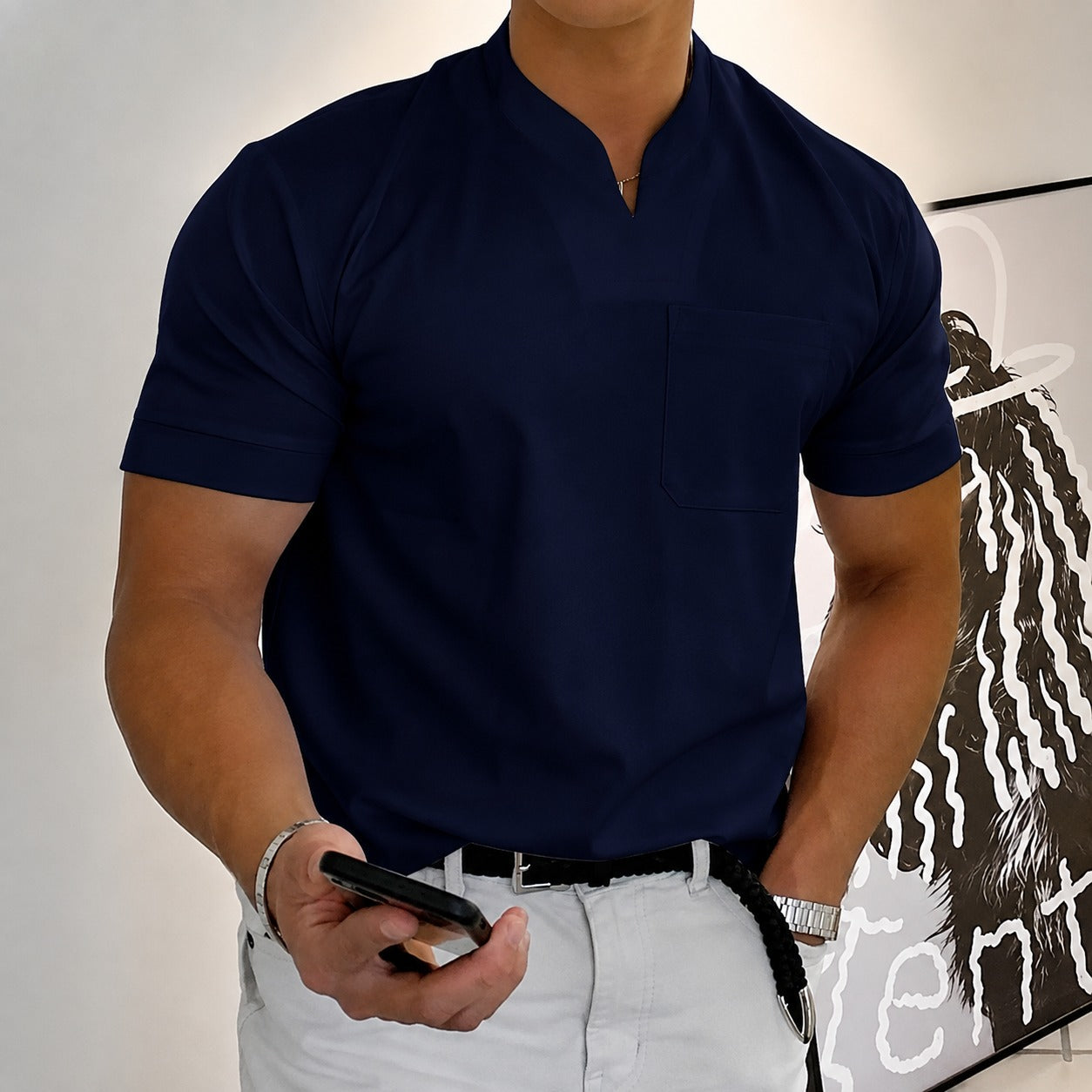 Jason - Fitness-Kurzarmshirt für Herren