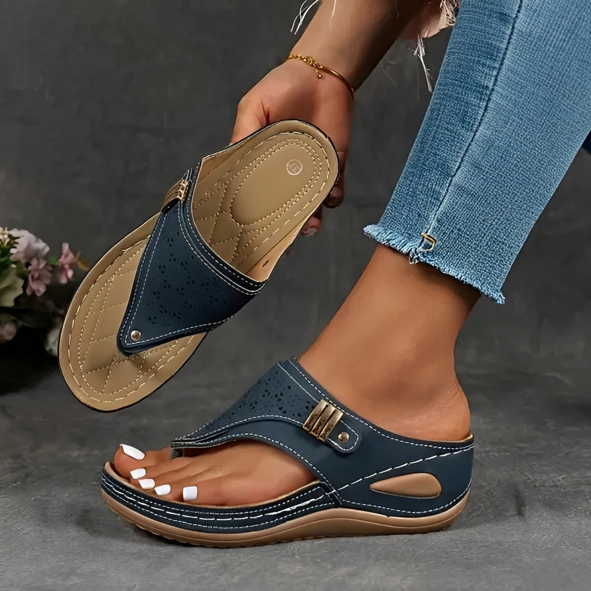 Marcel - Stilvolle Keilsandalen