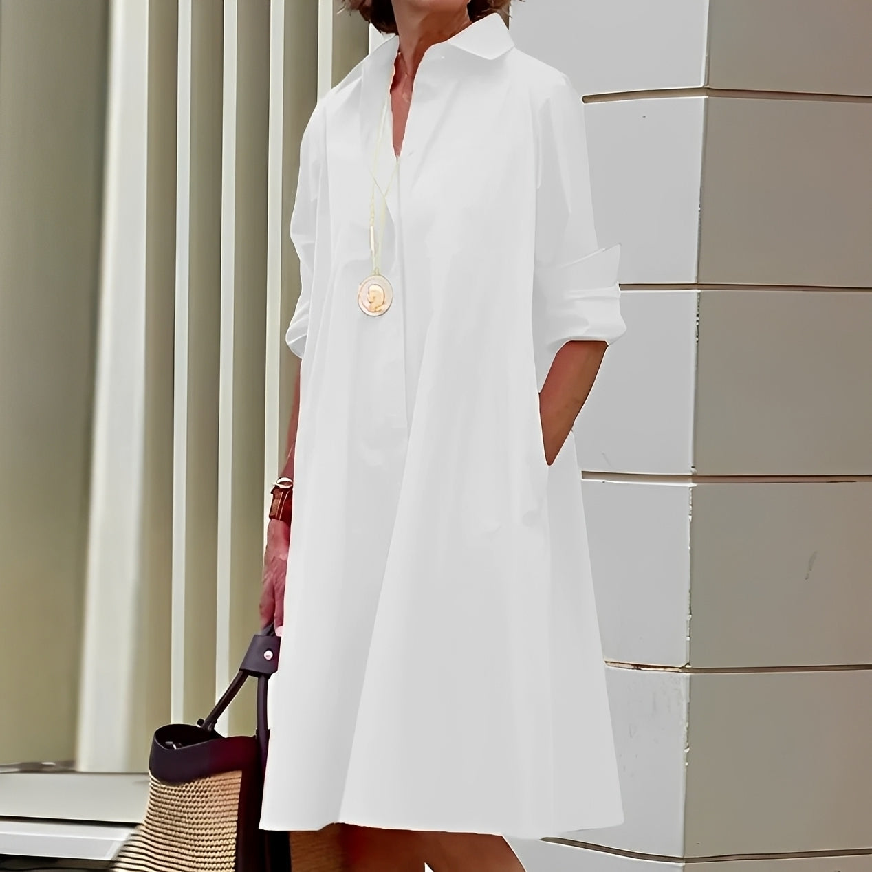 Alissa - Bequemes und legeres Damen-Midikleid