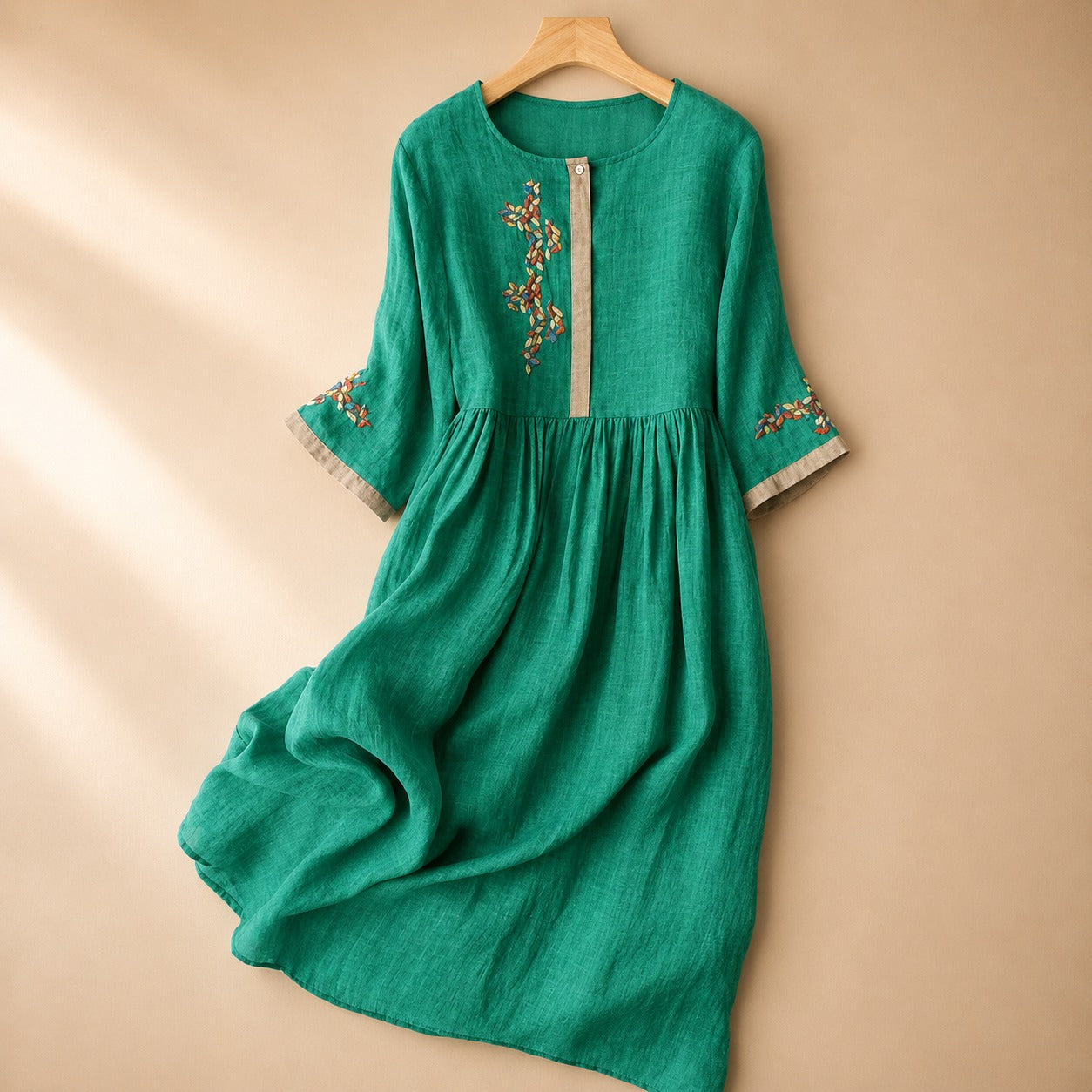 Laura - Lässiges Boho-Kleid mit Stickereien
