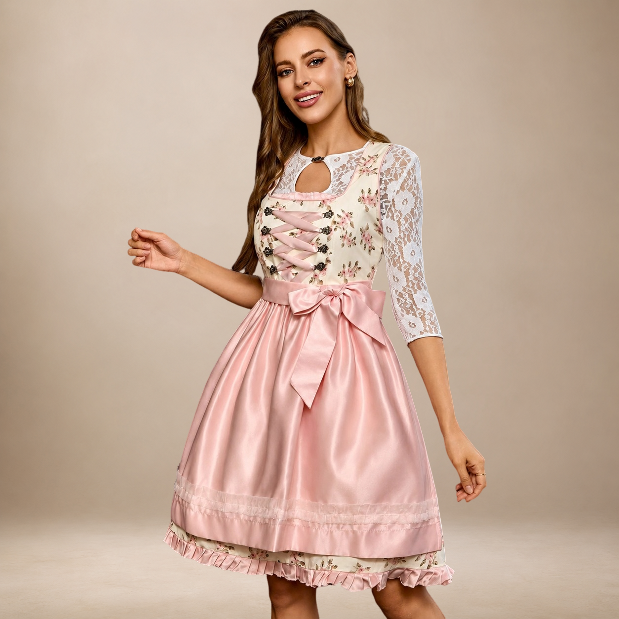 Liliana - Charmantes Oktoberfestkleid mit Schleife