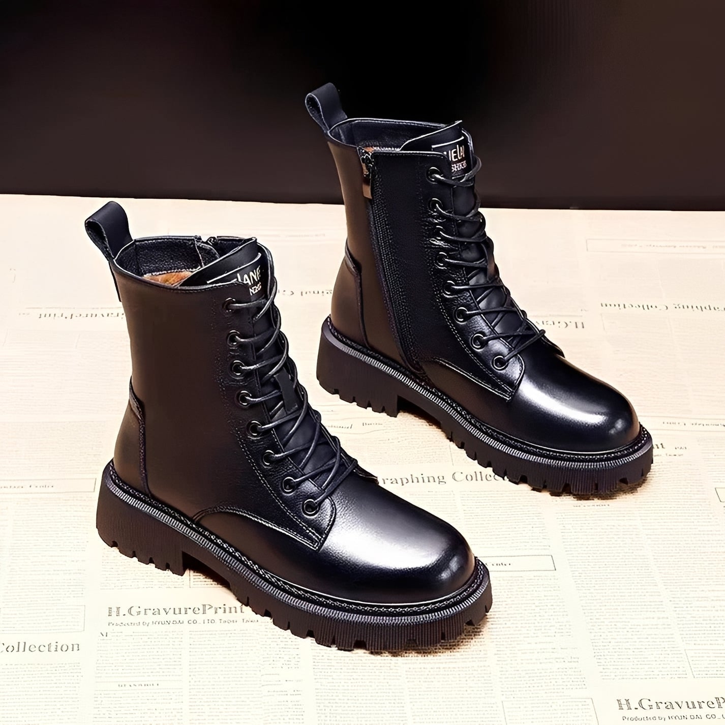 Adelpha - Schwarze Winterstiefel für frostige Tage