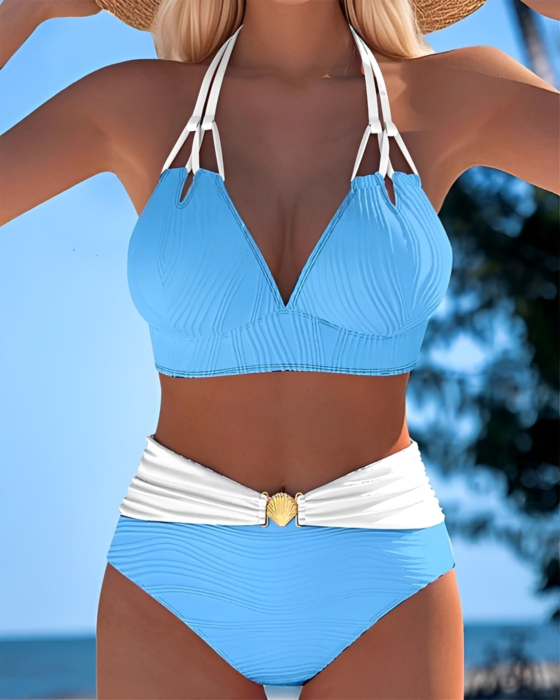 Camille - Eleganter Bikini mit hoher Taille