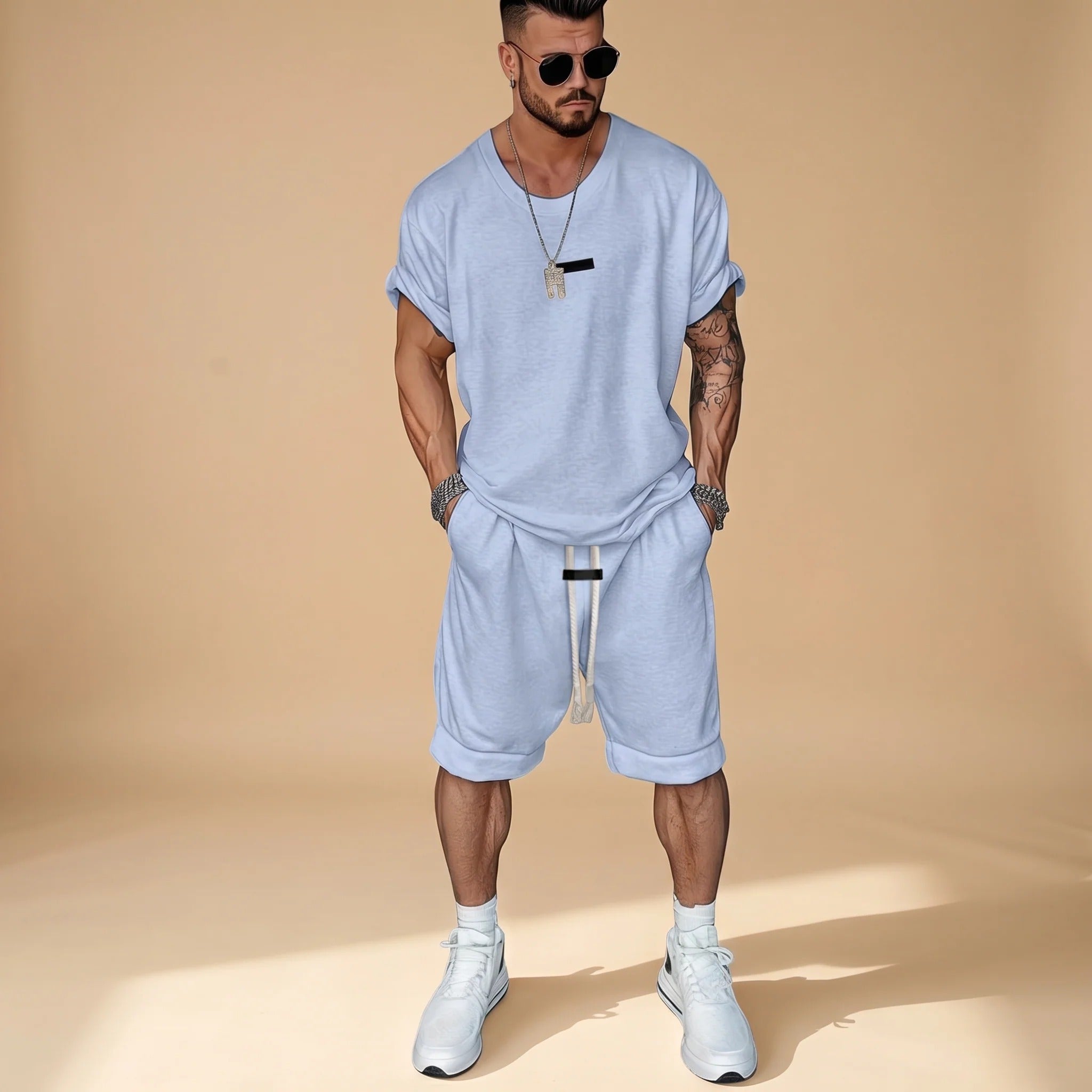 Alan - Legeres Set aus Hemd und Shorts