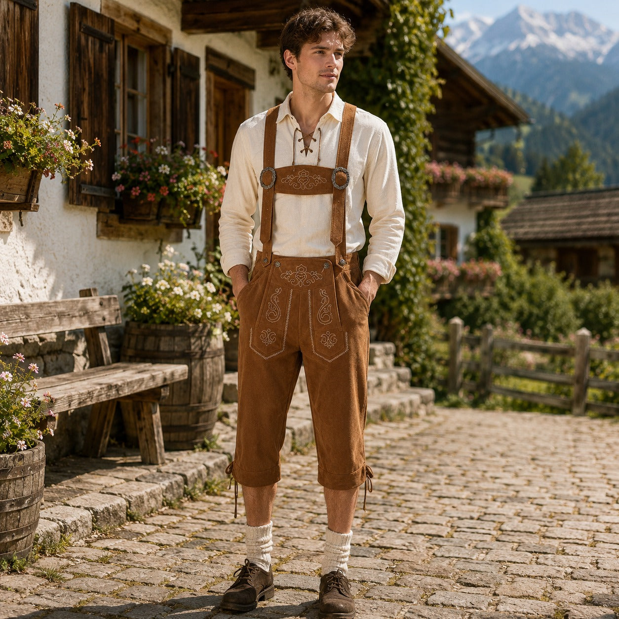 Blake - Klassische festliche Oktoberfest-Bermudas