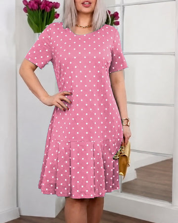 Amira - Weites Punktedesign-Kleid