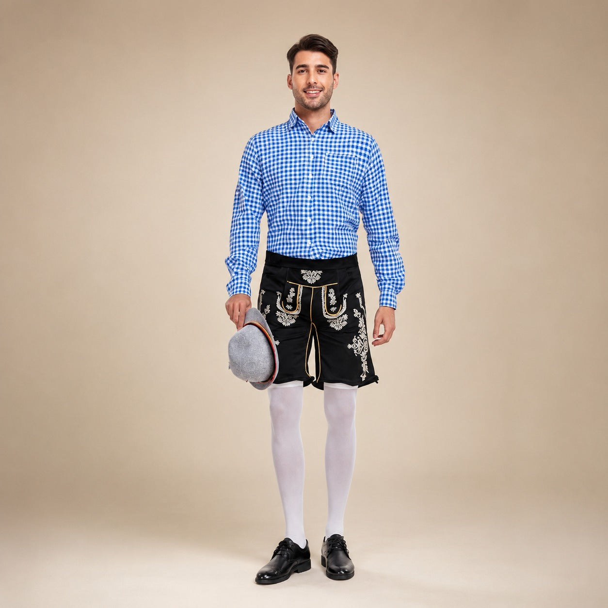 Alexis - Modisches kariertes Hemd für das Oktoberfest