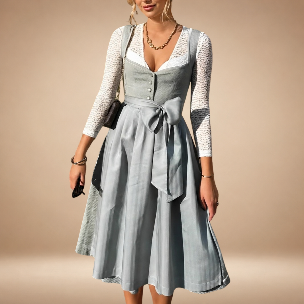 Farah - Festliches Oktoberfestkleid mit Schleife