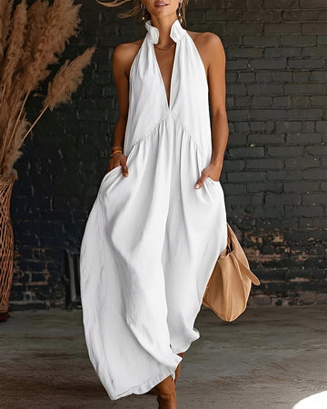 Briony - Stilvolles ärmelloses Maxikleid