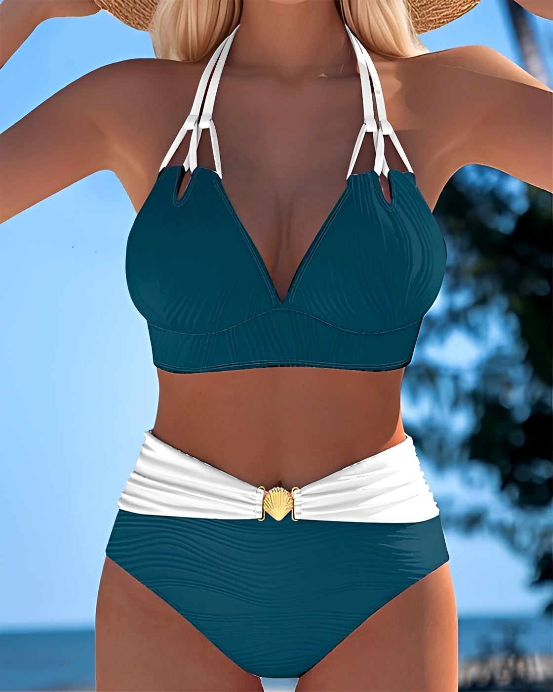 Camille - Eleganter Bikini mit hoher Taille