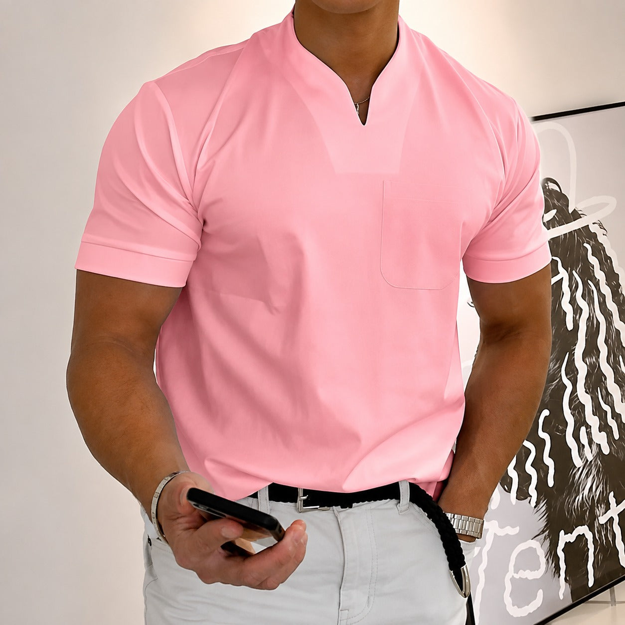 Jason - Fitness-Kurzarmshirt für Herren