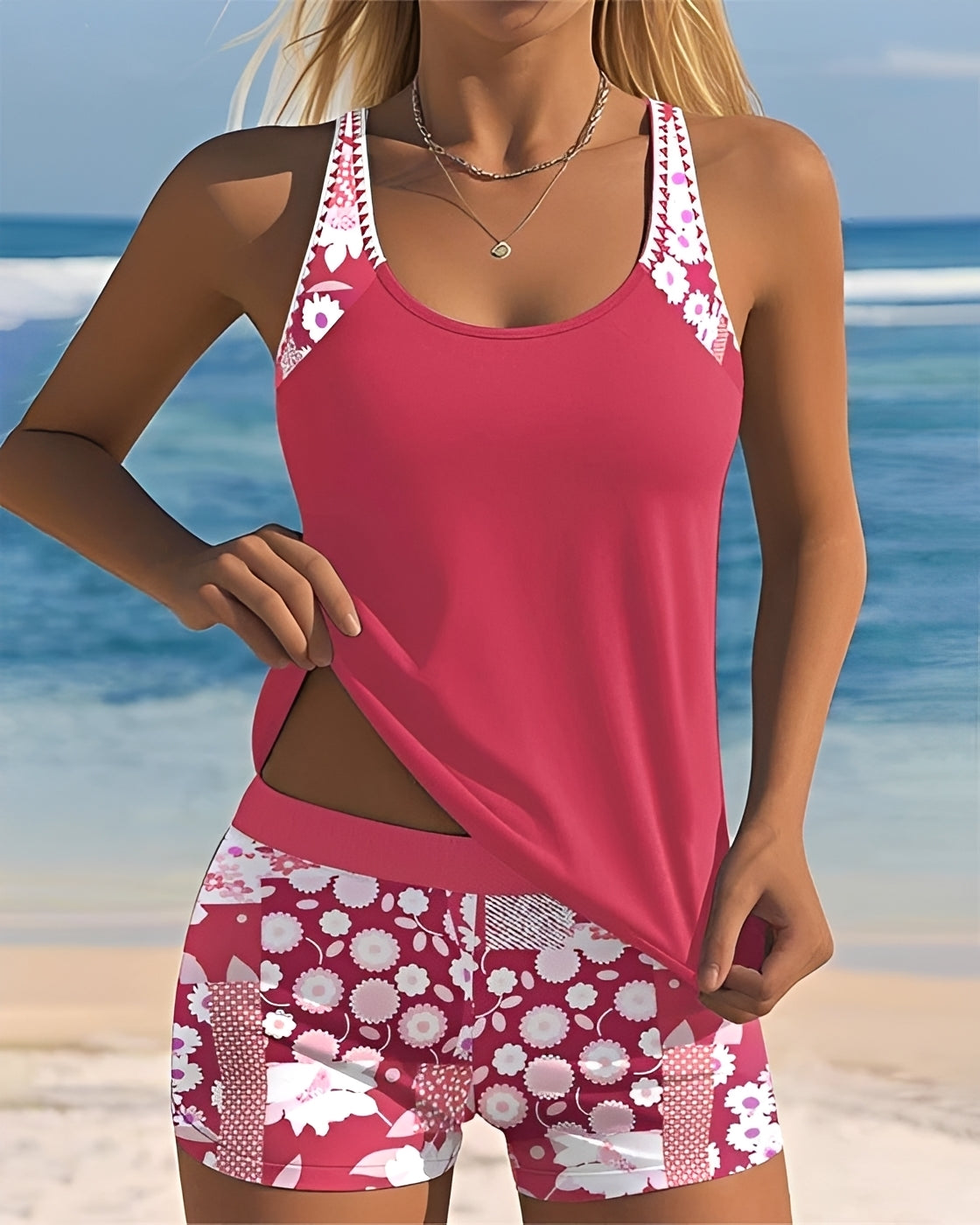 Tyrese - Eleganter Badeanzug im Tanktop-Design