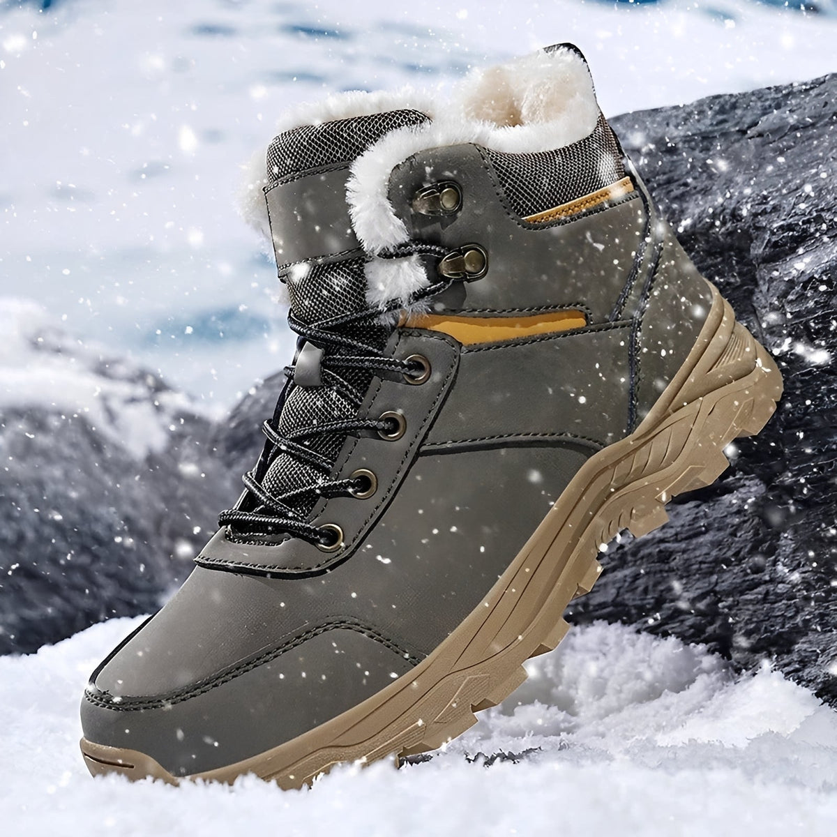 Franklin - Männliche Winterstiefel für draußen, warm