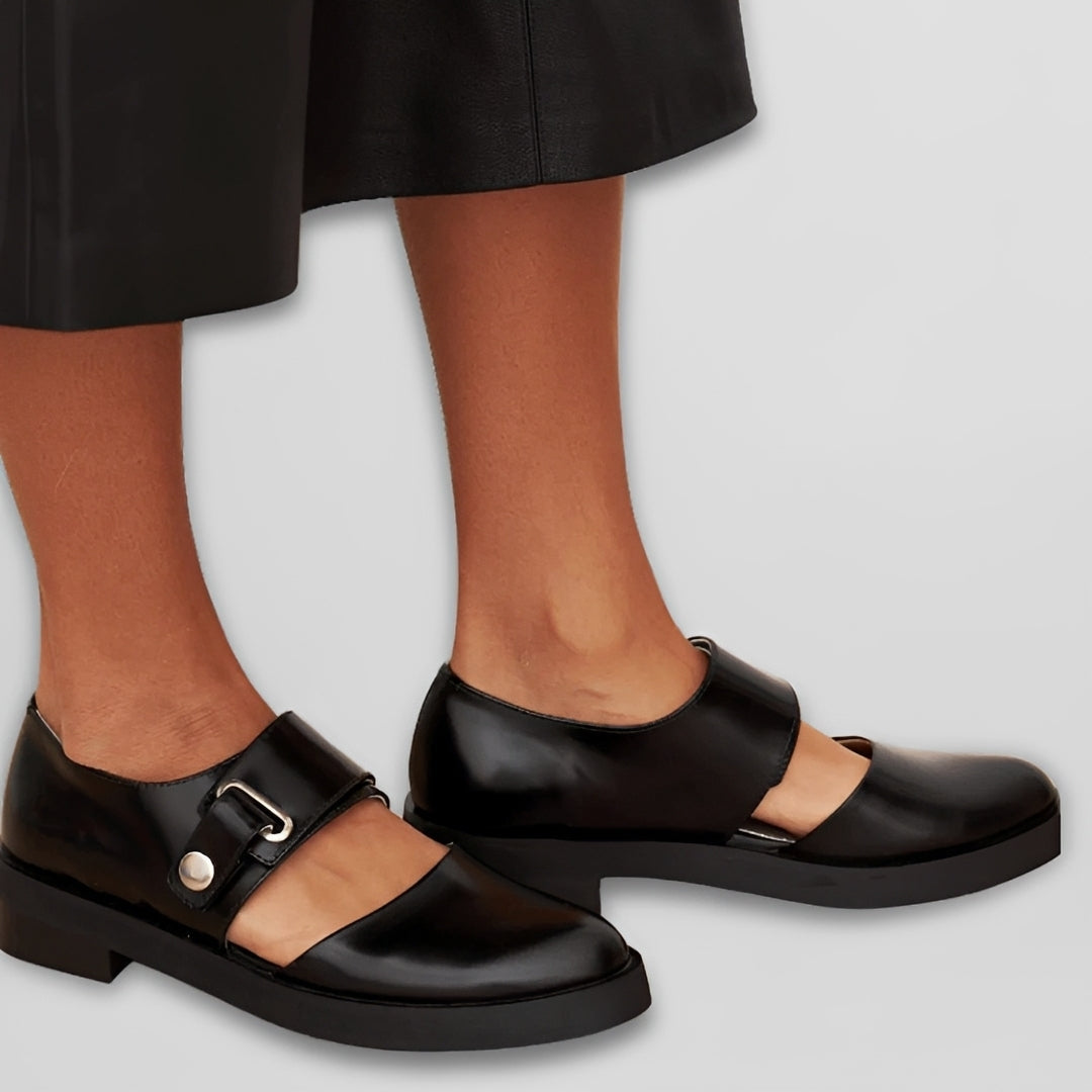Mya - Bequeme Riemchenschuhe mit niedrigem Absatz