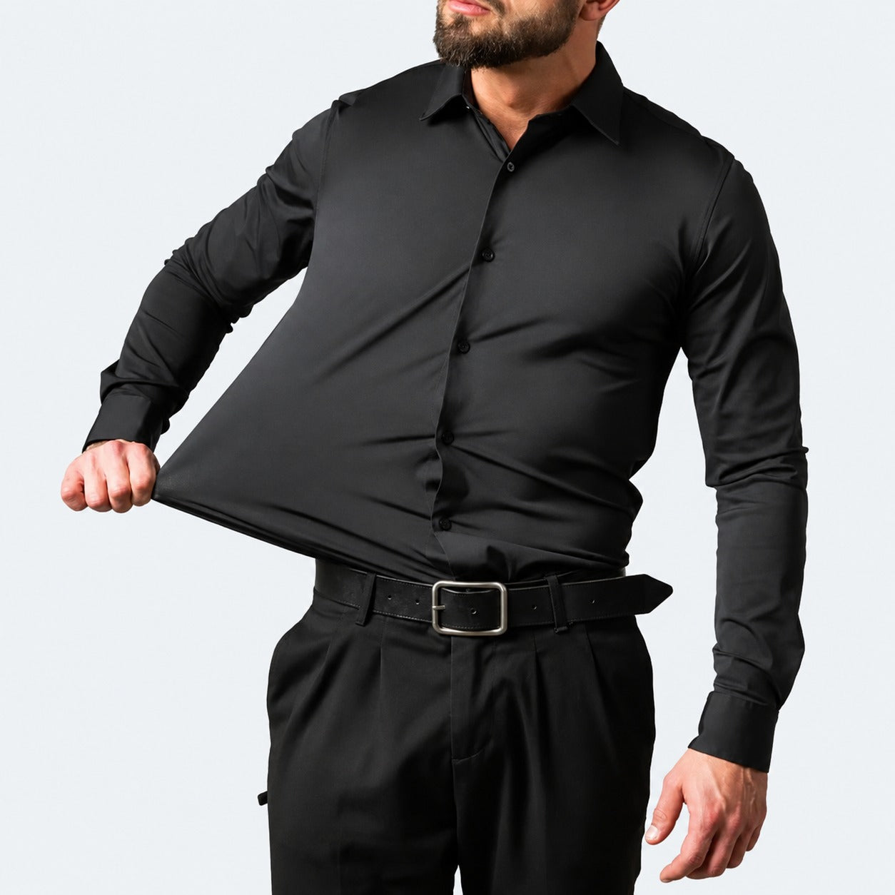 Hugo - Komfortables Herrenhemd aus flexiblem Stoff