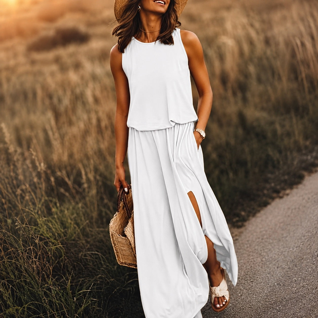 Edna - Legeres Boho-Maxikleid aus Modal