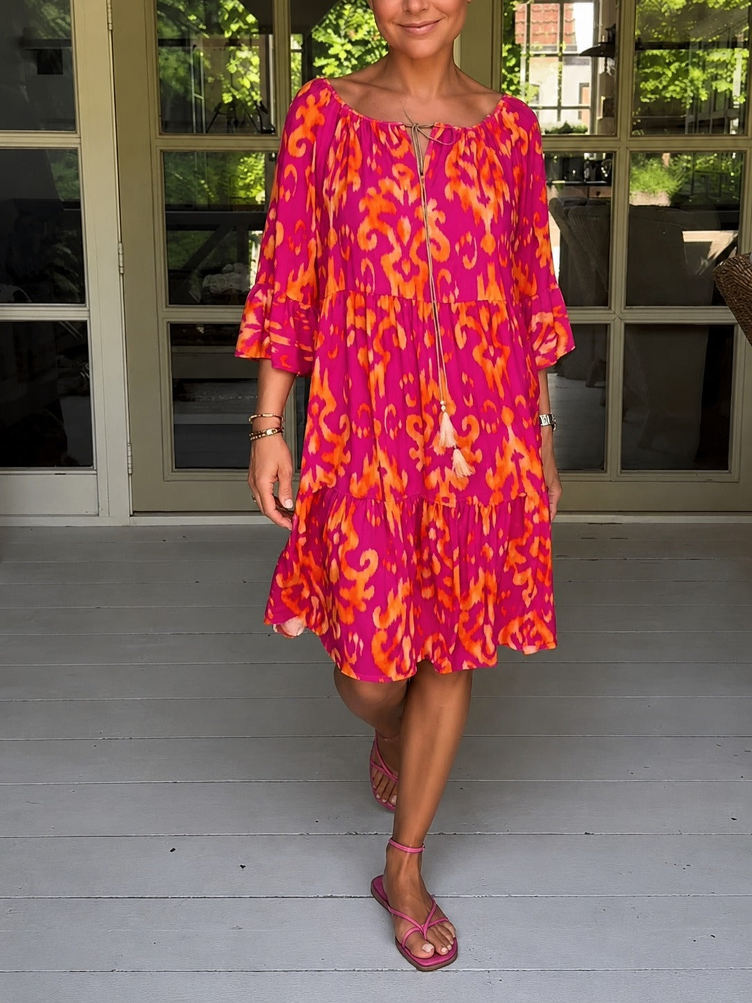 Jamie - Ein Kleid mit weiten Glockenärmeln