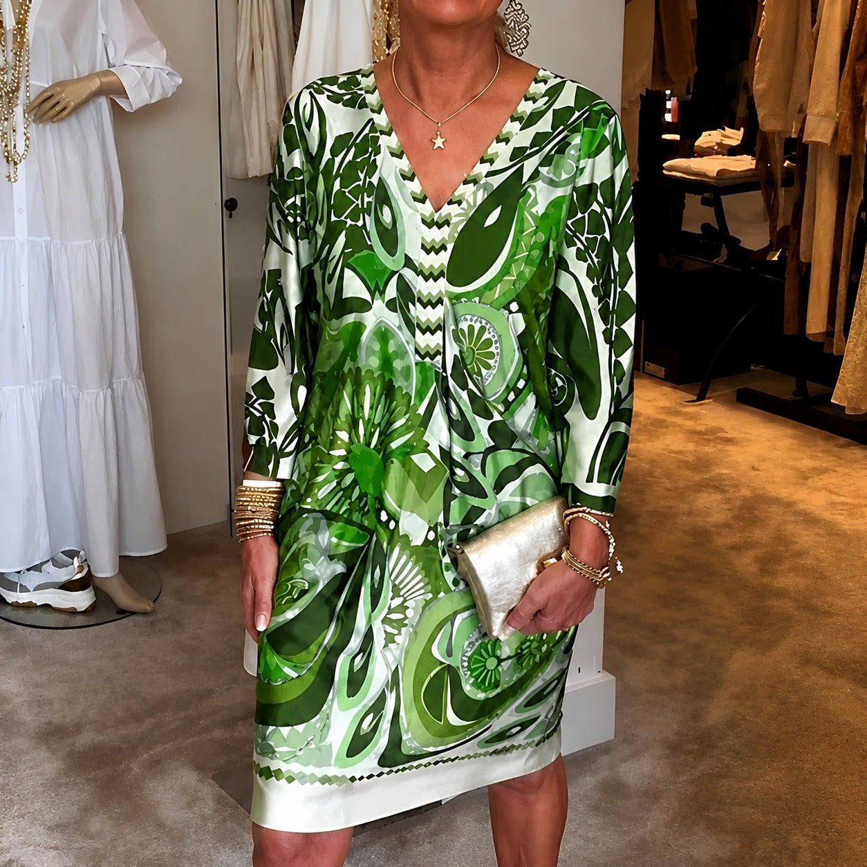 Talia - Stilvolles Print-Kleid
