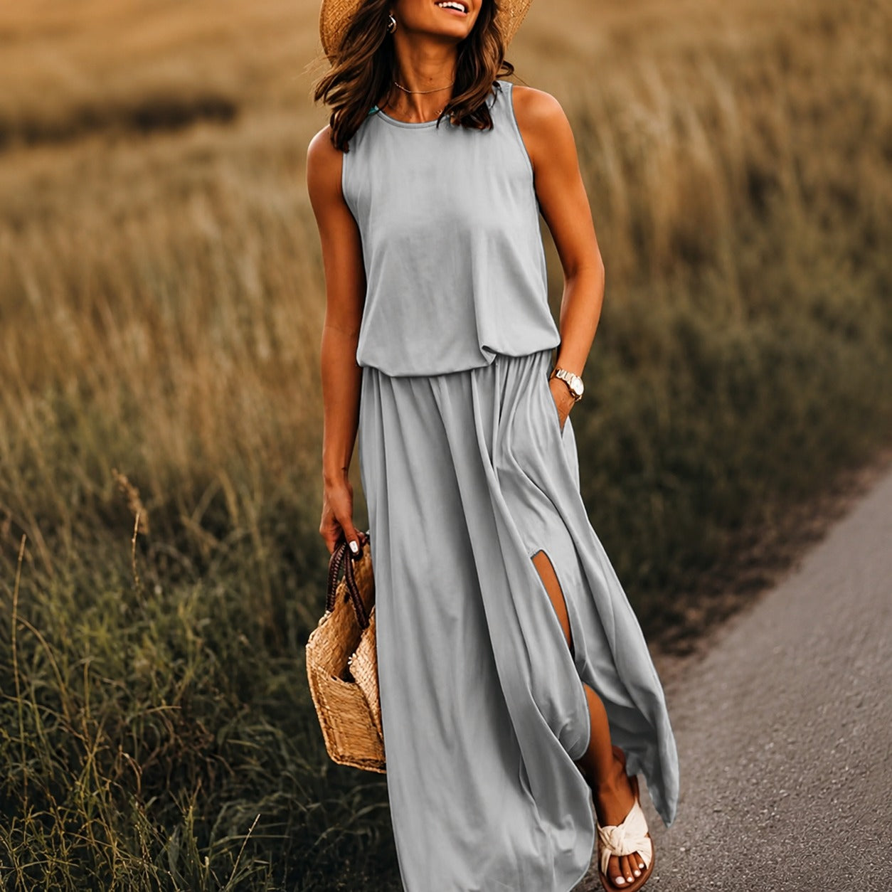 Edna - Legeres Boho-Maxikleid aus Modal