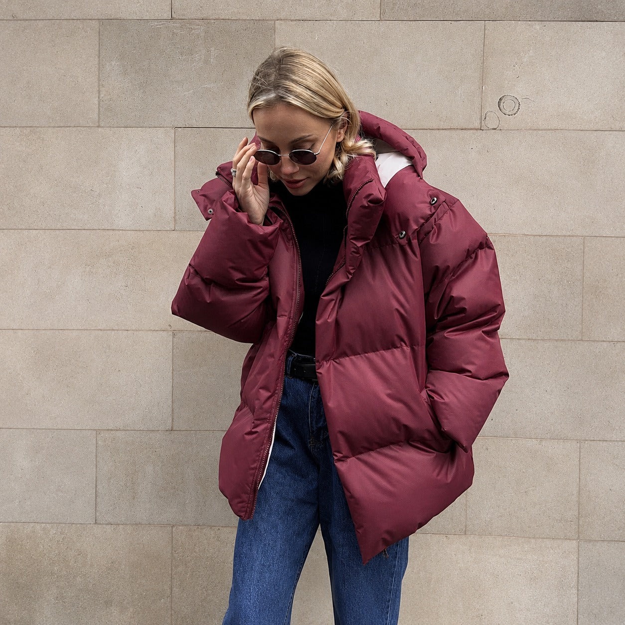 Natalia - Warme Kapuzenjacke
