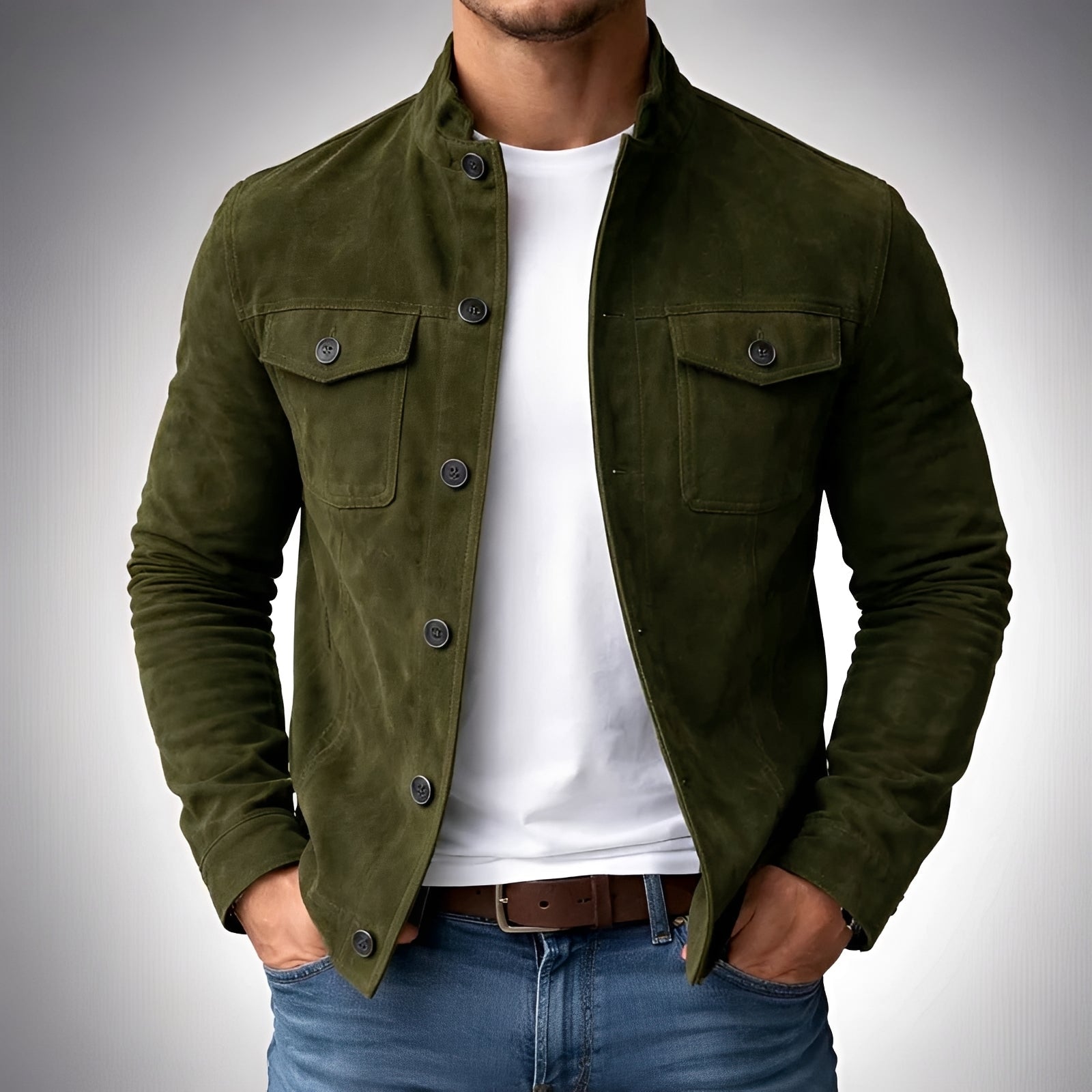 Gideon - Freizeitjacke mit Knöpfen