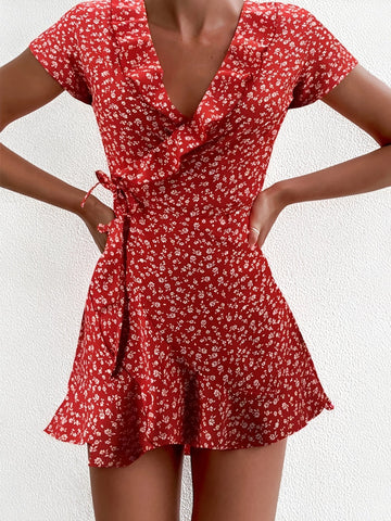 Betsy - Elegantes Mini-Kleid mit Blumenmotiv