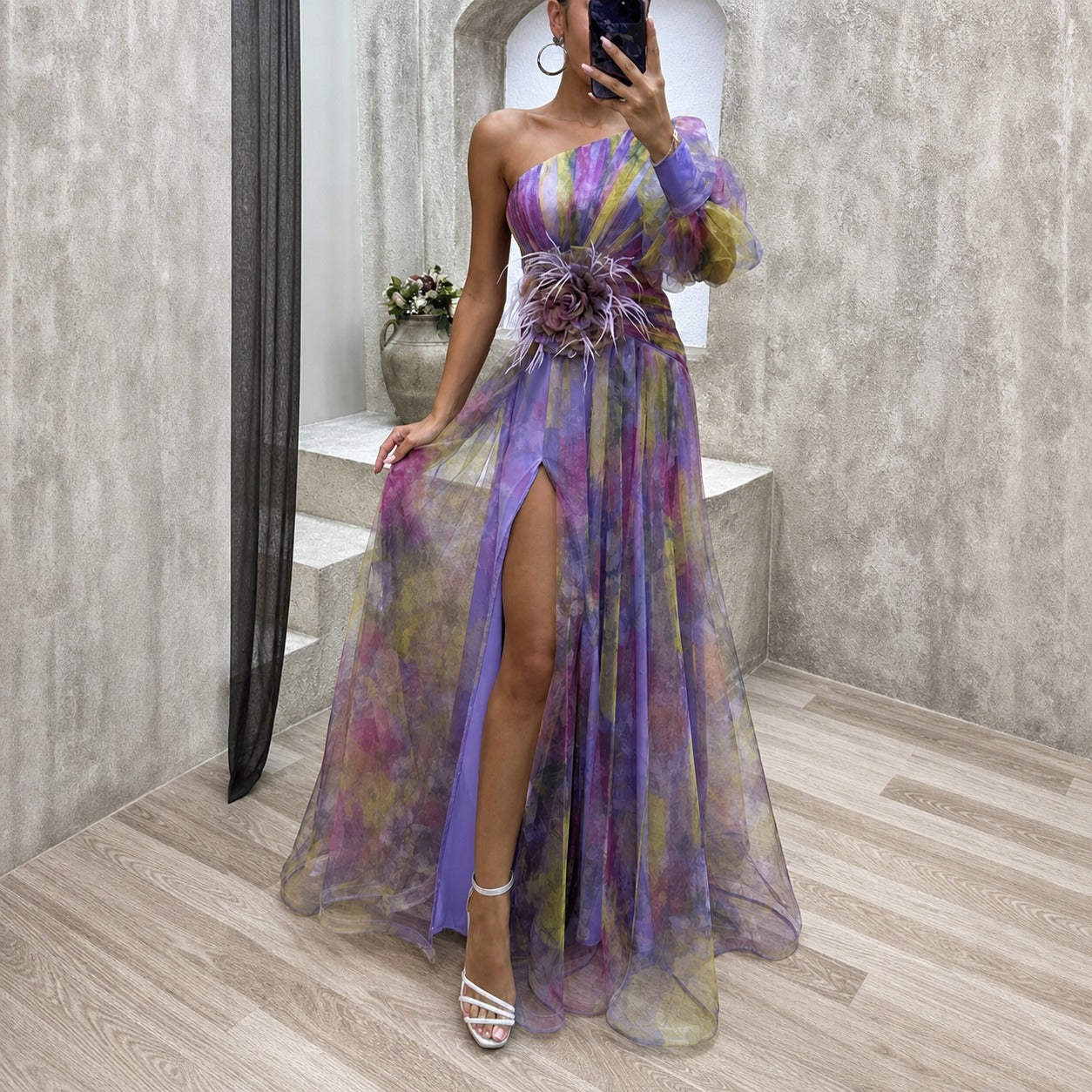 Rowe - Anmutiges Blumen-Maxikleid
