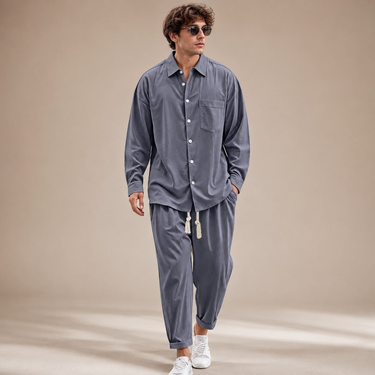 Paul - Lockeres Langarm-Shirt-Set