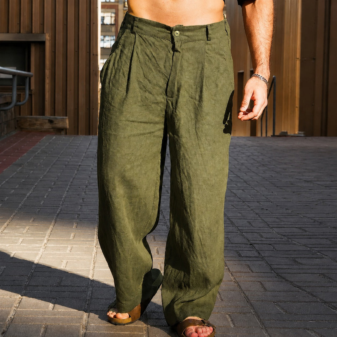 Brandon - Luftige Hose mit weitem Bein