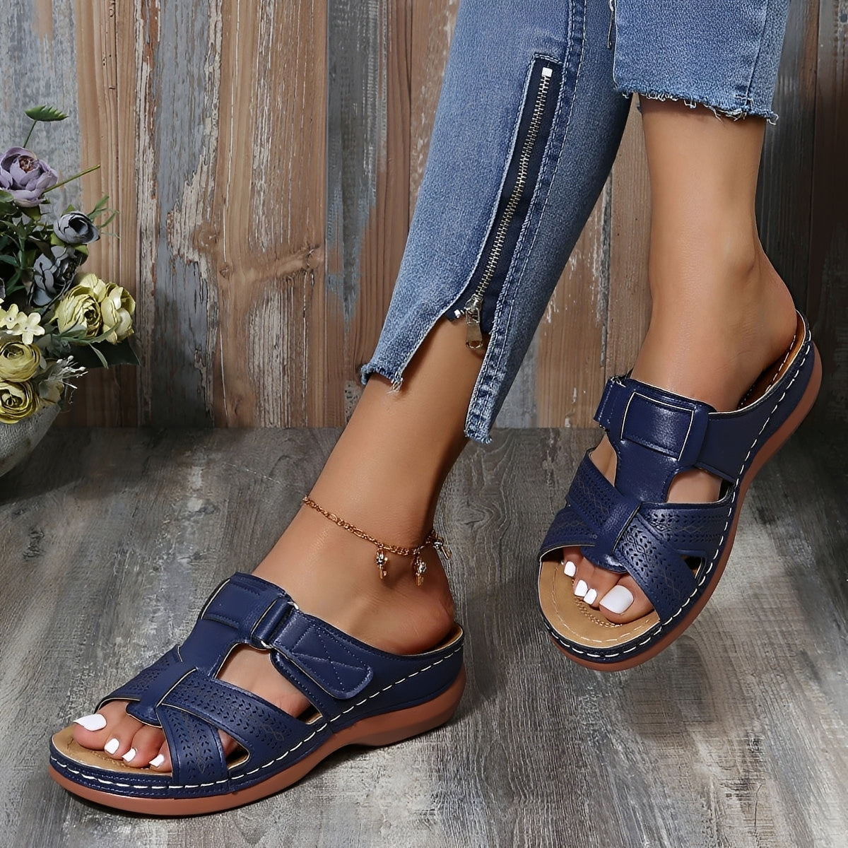 Elouise - Bequeme Sandalen mit verstellbaren Riemen