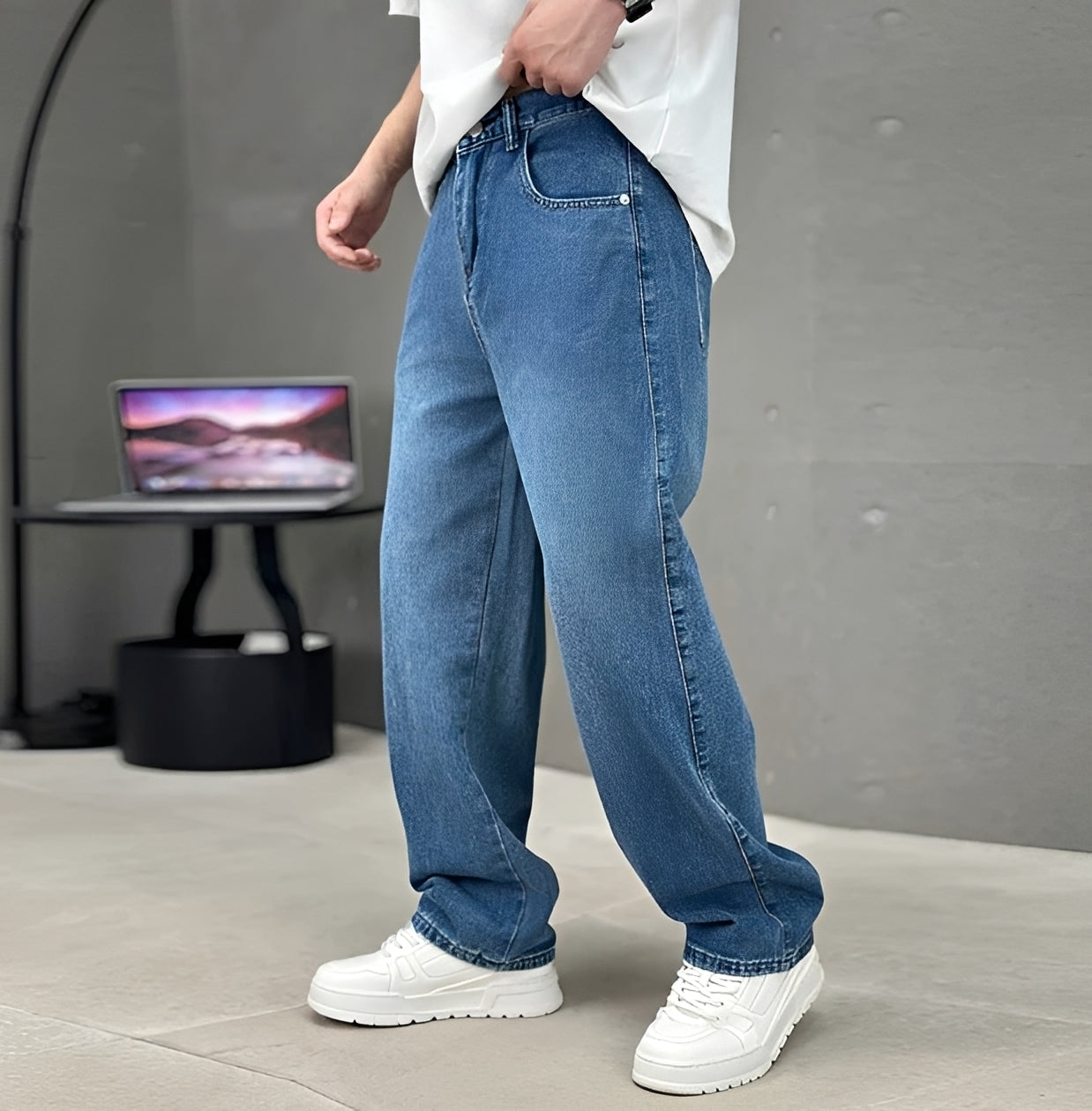Garza - Locker geschnittene Gerade Jeans