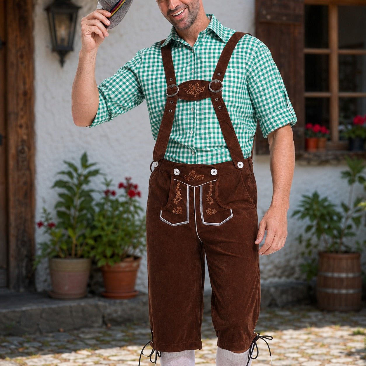 Thomas - Retro-Oktoberfest-Hosenträger-Set