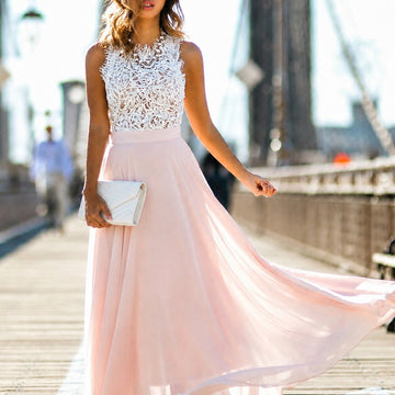 Reegan - Ärmelloses langes Kleid