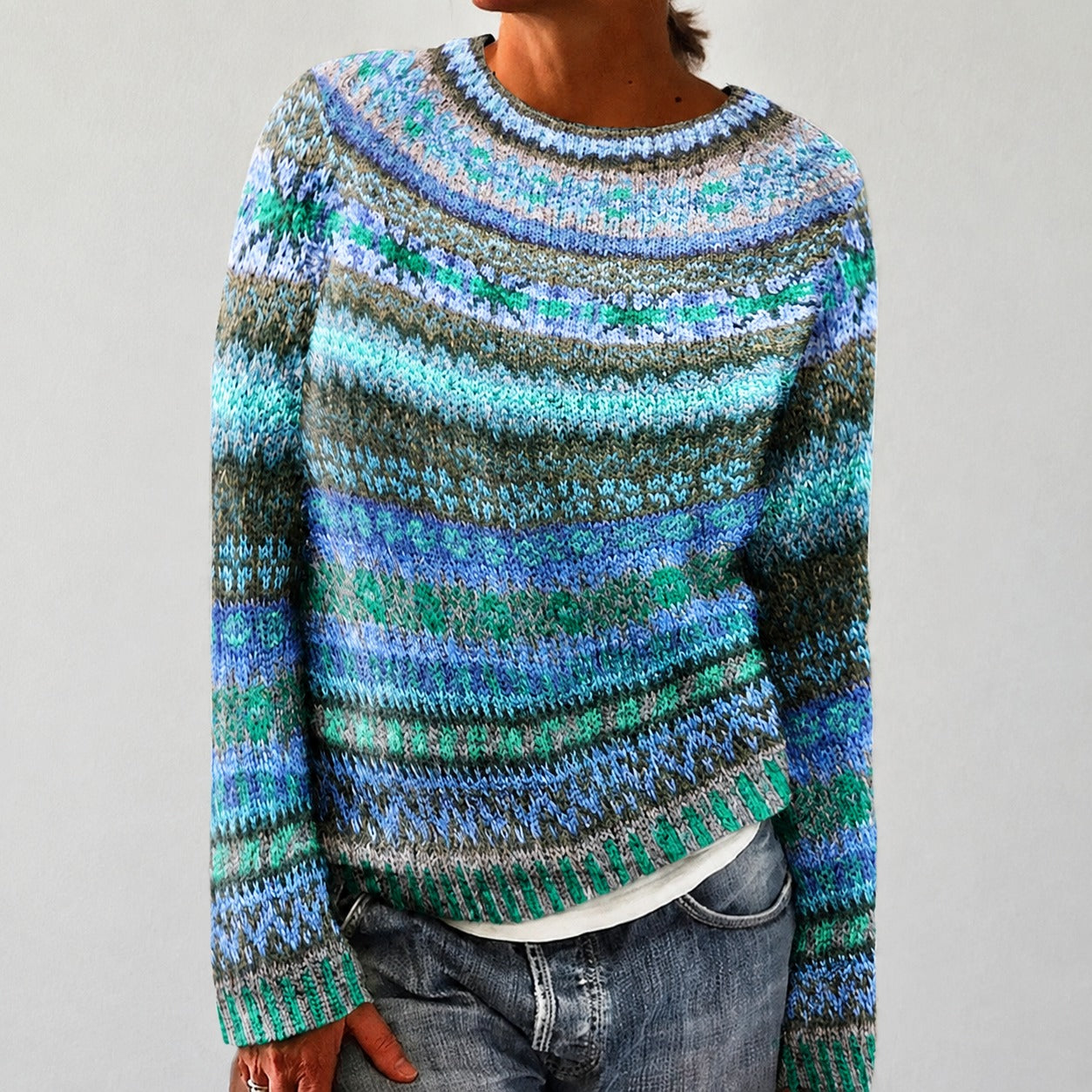 Olivia - Eleganter Pullover mit Design